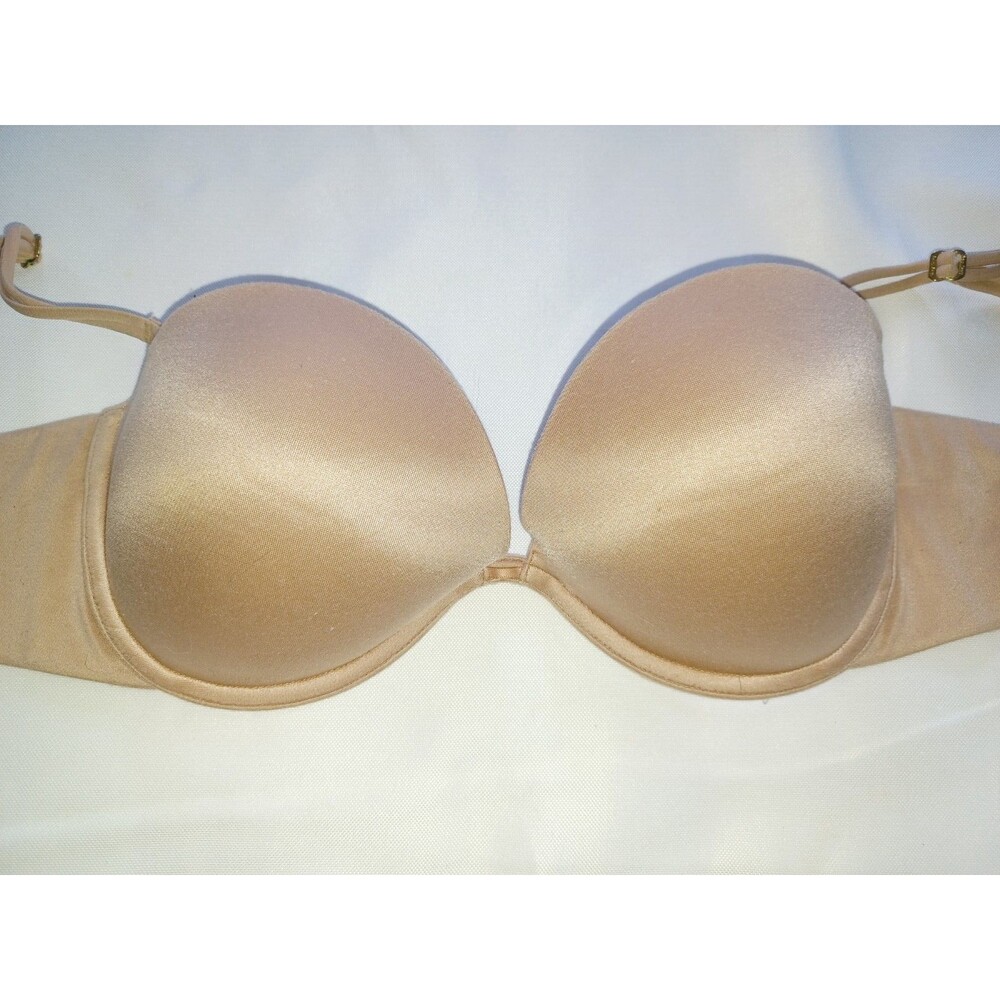 Victoria Secret 34C Push up bra Very sexy Multi-way Strapless nude women's